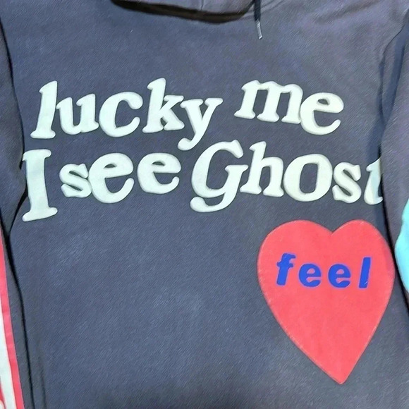 kids see ghosts lucky me I see ghosts | camp flog gnaw sweatshirt hoodie unisex - Picture 4 of 14